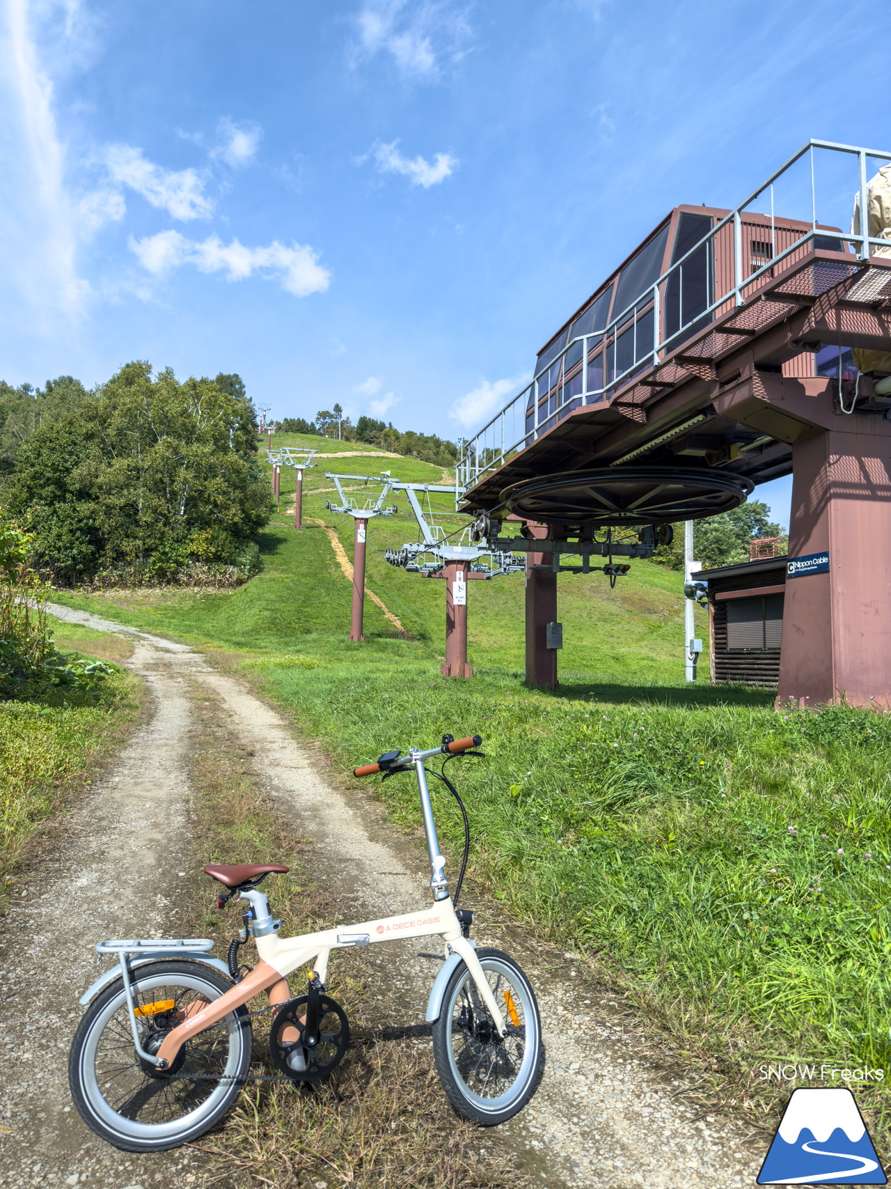 冬は羊蹄山を望む絶景のローカルゲレンデ…。俱知安町営旭ケ丘スキー場を電動アシスト自転車『ADO Air Carbon』で登ってみました(^^)/